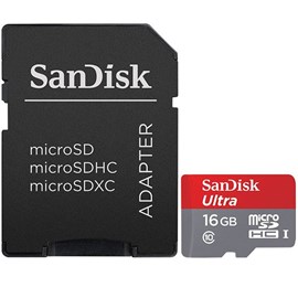 SanDisk SDSQUNC-016G-GN6MA Ultra 16GB  microSDHC UHS-I C10 80MB Bellek Kartı