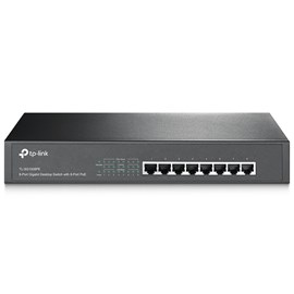 TP-LINK TL-SG1008PE 8-Port PoE+ Gigabit Desktop Rackmount Switch