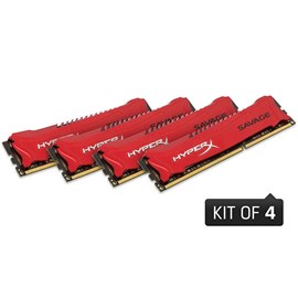 HyperX HX316C9SRK4/32 Savage Red 32GB (4x8GB) DDR3 1600MHz CL9 Quad Kit