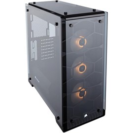 Corsair CC-9011098-WW Crystal Serisi 570X RGB Mid-Tower PSUsuz ATX Siyah Kasa