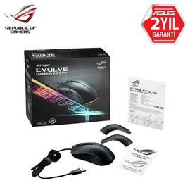 Asus P302 Rog Strix Evolve Siyah Usb Optik Gaming Mouse