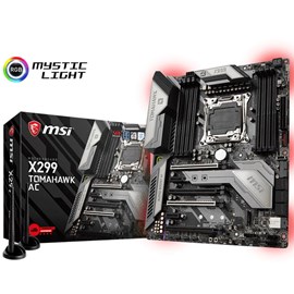 MSI X299 TOMAHAWK AC DDR4 Optane M.2 U.2 Wi-Fi ac BT 16x Lga2066