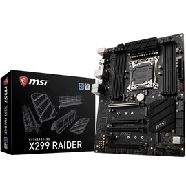 MSI X299 RAIDER DDR4 Optane M.2 U.2 16x Lga2066