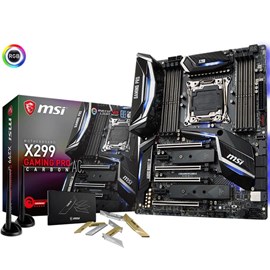 MSI X299 GAMING PRO CARBON AC DDR4 Optane M.2 U.2 Wi-Fi ac BT 16x Lga2066