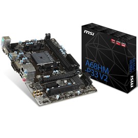 MSI A68HM-P33 V2 DDR3 1866MHz DVI Vga 16x FM2+ mAtx 