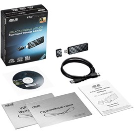 Asus USB-AC54 Çift Bant AC1300 Usb 3.0 Kablosuz Ağ Adaptörü