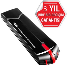 Asus USB-AC68 Çift Bant AC1900 Usb 3.0 Kablosuz Ağ Adaptörü