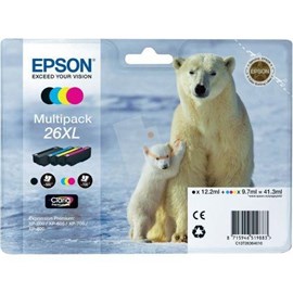 Epson C13T26364020 26XL Birleşik Paket 4 Lü XP-600 XP-700 XP-800