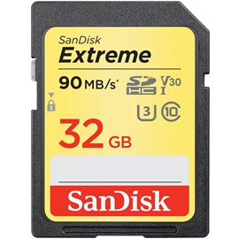 SanDisk SDSDXVE-032G-GNCIN Extreme SD 32GB SDHC UHS-I U3 90Mb/Sn Bellek Kartı