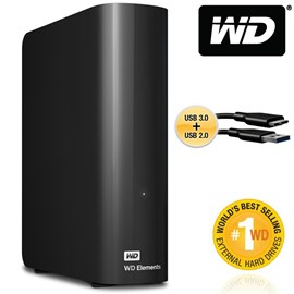 Western Digital WDBWLG0040HBK-EESN Elements Desktop 4TB Usb3.0/2.0 3.5 Disk