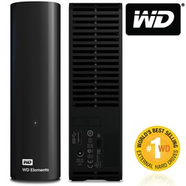 Western Digital WDBWLG0040HBK-EESN Elements Desktop 4TB Usb3.0/2.0 3.5 Disk