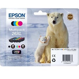 Epson T2616 XL Multi Pack Renkli + Siyah Kartuş Paketi XP600 XP700 XP800