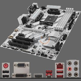 MSI B350 TOMAHAWK ARCTIC DDR4 M.2 HDMI DVI Led 16x Ryzen AM4 ATX