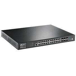 TP-LINK T3700G-28TQ JetStream 28-Port Gigabit Stackable L3 Yönetilebilir Switch