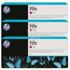 HP B6Y33A 771C 3 Lü Paket 775-ml Macenta Kırmızı Kartuş Designjet Z6200 Foto Serisi