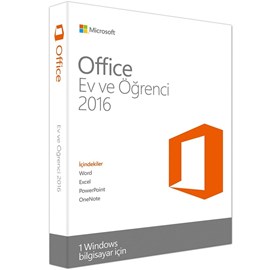 Microsoft 79G-04688 PC İçin Office Ev ve Öğrenci 2016 Türkçe Kutu