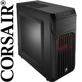 Corsair CC-9011050-WW Carbide Series SPEC-01 Red LED Mid-Tower PSUsuz Siyah Kasa