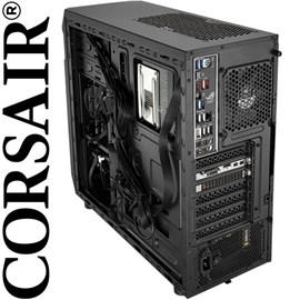 Corsair CC-9011050-WW Carbide Series SPEC-01 Red LED Mid-Tower PSUsuz Siyah Kasa