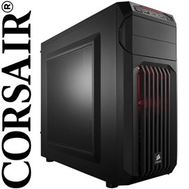 Corsair CC-9011050-WW Carbide Series SPEC-01 Red LED Mid-Tower PSUsuz Siyah Kasa