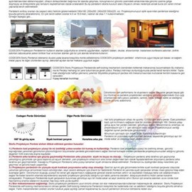 Codegen AX-24 240x200 Storlu Projeksiyon Perdesi (Siyah Fonlu - Duvara Tavana Asılabilir)