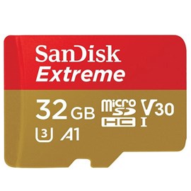 SanDisk SDSQXAF-032G-GN6MA Extreme 32GB microSDHC UHS-I 100MB C10 U3 V30 Bellek Kartı