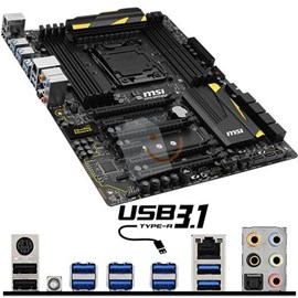 MSI X99A MPOWER DDR4 3333MHz M.2 USB 3.1 16x Lga2011-v3