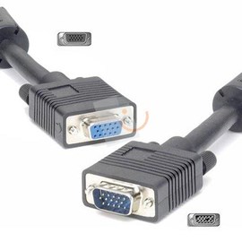 S-Link SL-VGA05F 15pin M/F 5M Monitor-Pc Uzatma Kablosu Siyah