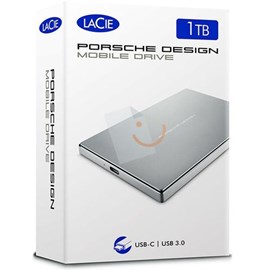 LaCie STFD1000400 Porsche Design Mobil Sürücü P'9223 1TB Alüminyum USB-C 3.1 2.5 Harici Disk