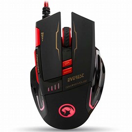 Everest SGM-X10S Usb Siyah Gaming Mouse ve Mouse Pad