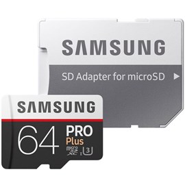 Samsung MB-MD64GA/EU PRO Plus 64GB microSDHC UHS-I U3 Sınıf 10 100MB Bellek Kartı