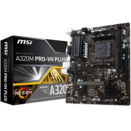 MSI A320M PRO-VH PLUS DDR4 HDMI D-Sub 16x mATX AM4