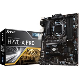 MSI H270-A PRO DDR4 M.2 DVI DP USB 3.1 16x Lga1151 ATX (6x PCIe+ 1x M.2 Mining Anakart)