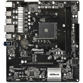 Asrock AB350M Ryzen AM4 DDR4 M.2 Usb 3.1 mATX