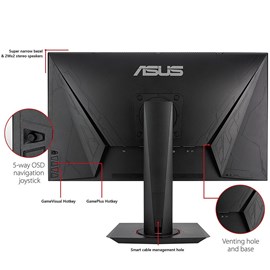 Asus VG278Q 27 1ms 144Hz Full HD 144Hz DVI HDMI DP FreeSync G-SYNC FreeSync Oyun Monitörü