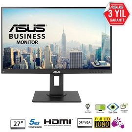 Asus BE27AQLB 27 5ms WQHD HDMI DP mDP DVI Hoparlör Pivot Kurumsal IPS Monitör