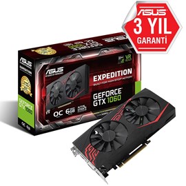 Asus EX-GTX1060-O6G Expedition GTX 1060 OC 6GB GDDR5 192Bit 16x