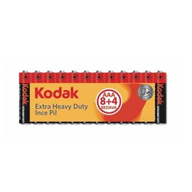 Kodak 30413153 AAA (8+4) Shrink Çinko Karbon İnce Pil