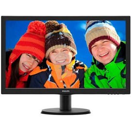 Philips 243V5LAB/01 23.6" 5ms Full HD DVI D-Sub Hoparlör Siyah Led Monitör