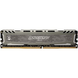 Crucial BLS2C8G4D26BFSB Ballistix Sport LT Gray 16GB Kit (2x8GB) DDR4 2666MHz CL16 XMP