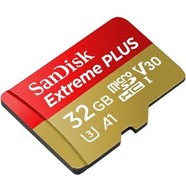 SanDisk SDSQXBG-032G-GN6MA Extreme Plus 32GB microSDHC A1 C10 U3 V30 100MB Bellek Kartı