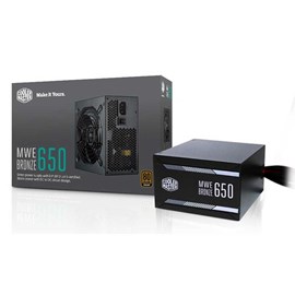 Cooler Master MasterWatt 650W 80+ Bronze Aktif PFC 120mm Fanlı PSU