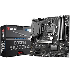 MSI B360M BAZOOKA DDR4 M.2 HDMI DVI 16x Lga1151 mATX