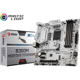 MSI B360M MORTAR TITANIUM DDR4 M.2 HDMI DVI DP 16x Lga1151 mATX