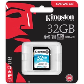 Kingston SDG/32GB Canvas Go! 32GB SDHC Bellek Kartı 90/45MB Class 10 UHS-I U3