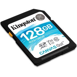 Kingston SDG/128GB Canvas Go! 128GB SDXC Bellek Kartı 90/45MB Class 10 UHS-I U3