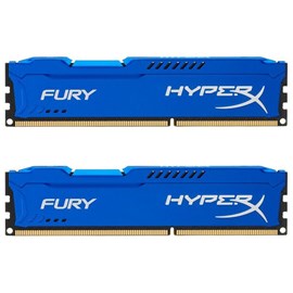 HyperX HX316C10FK2/8 Fury Blue 8GB Kit (2x4GB) 1600MHz DDR3 CL10 PnP Dual Kit