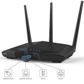 Tenda AC18 AC1900 Akıllı Dual Band Kablosuz Gigabit Router