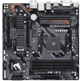 Gigabyte B450 AORUS M DDR4 M.2 HDMI DVI RGB Fusion 16x AM4 mATX