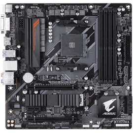 Gigabyte B450 AORUS M DDR4 M.2 HDMI DVI RGB Fusion 16x AM4 mATX