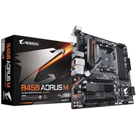 Gigabyte B450 AORUS M DDR4 M.2 HDMI DVI RGB Fusion 16x AM4 mATX